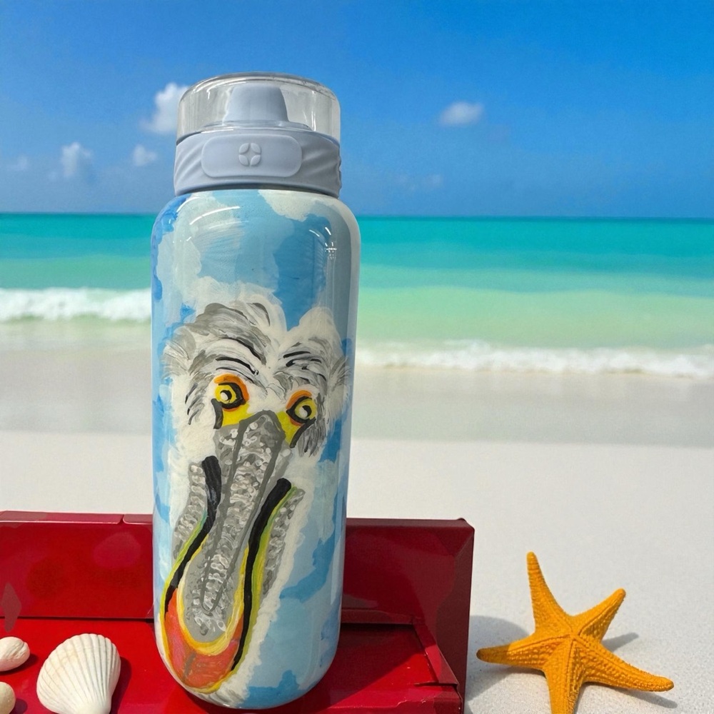 Colorful Pelican Water Bottle